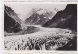 2 Photos Savoie Chamonix La Mer De Glace  Vue Sur Le Mont Blanc    Réf 29798 - Anonyme Personen