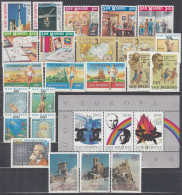 SAN MARINO  Jahrgang 1991, Postfrisch **, 1465-1490, Komplett - Annate Complete