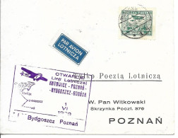 Env Cad BYDGOSZC 1/6/1929 Pour POZNAN  TB - Airplanes