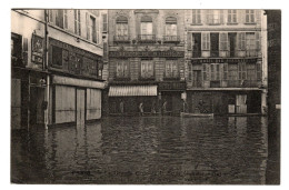 PARIS, Inondations De 1910. Inondation De La Rue De Seine. 2 SCAN. - La Crecida Del Sena De 1910