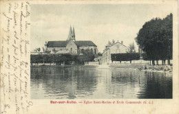 Bar Sur Aube Rglise Saint Maclou Et Ecole Communale  Laveuses Sur L'Aube Pionnière R V - Bar-sur-Aube