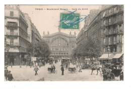 75 PARIS, Boulevard DENAIN Et Gare Du Nord. - Sonstige & Ohne Zuordnung