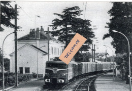 Ligne Bellegarde-Annemasse  Train D'eau Minérale Evian En Gare De Saint Julien En Genevoix -Thermalisme -  Reproduction - Saint-Julien-en-Genevois