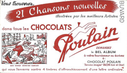 Buvard Chocolat Poulain Bon Voyage Monsieur Dumollet - Chocolat