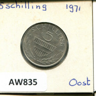 5 SCHILLING 1971 AUSTRIA Moneda #AW835.E.A - Oesterreich