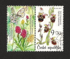 Czech Republic 2007 ⊙ Mi 528 Zf Sc 3355a Bílé Karpaty. Nature Protection, Naturschutz. Tschechische Republik. - Used Stamps