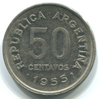 50 CENTAVOS 1955 ARGENTINIEN ARGENTINA Münze #WW1140.D.A - Argentinië