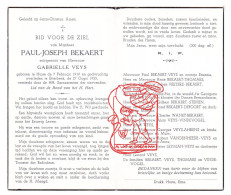 DP Paul Bekaert ° Huise Zingem 1919 † Etterbeek 1955 X Gabrielle Veys // Thomaes Stepien Wanet Ahrens Vandenheede Leyman - Devotion Images