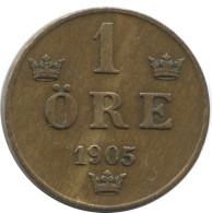 1 ORE 1905 SUÈDE SWEDEN Pièce #AD295.2.F.A - Suède