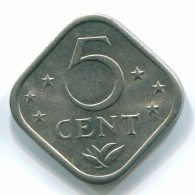 5 CENTS 1974 NIEDERLÄNDISCHE ANTILLEN Nickel Koloniale Münze #S12211.D.A - Antilles Néerlandaises