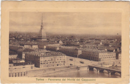 TORINO  - CARTOLINA  - PANORAMA DAL MONTE DEI CAPPUCCINI -  VIAGGIATA PER BOLOGNA  - 1913 - Tarjetas Panorámicas