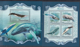 Mozambique 2018 - BALEINES -WHALES - BL + BF  - MNH - Michel 42 Eur. - Walvissen