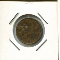 10 CENTESIMI 1921 ITALY Coin #AR623.U.A - 1900-1946 : Víctor Emmanuel III & Umberto II