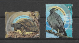 Argentina 2009 Endangered Species Animals Turtle Eagle Complete MNH Set - Unused Stamps