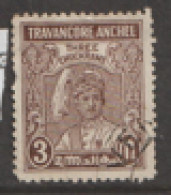 India Travancore 1937  SG 67  3ca  Fine Used - Travancore