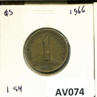 1 SCHILLING 1966 AUSTRIA Coin #AV074.U.A - Oesterreich