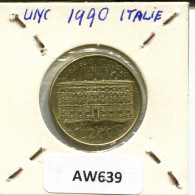 200 LIRE 1990 ITALY Coin #AW639.U.A - 200 Liras
