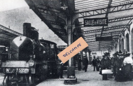 Gare De Bellegarde Vers 1920 - Arrivée De L'Express De Genève Et Visite De La Douane - Reproduction - Bellegarde-sur-Valserine