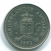 1 GULDEN 1982 ANTILLAS NEERLANDESAS Nickel Colonial Moneda #S12050.E.A - Nederlandse Antillen