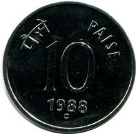 10 PAISE 1988 INDE INDIA UNC Pièce #M10104.F.A - Inde
