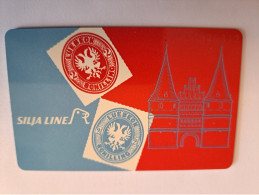 DUITSLAND/ GERMANY  CHIPCARD /SILJA LINE/ LUBECK/ TRAVEMUNDE/HELSINKI/STOCKHOLM    O 020/  5000 EX / MINT CARD **16605** - K-Series: Kundenserie