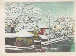 Happy New Year Christmas Vintage Postcard CPSM #PAV792.A - Nouvel An