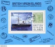 200° Dei Servizi Postali 1987. - Iles Vièrges Britanniques