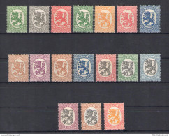 1917-21 FINLANDIA - N. 66/82 , Leone Rampante , 17 Valori MNH** - Altri & Non Classificati