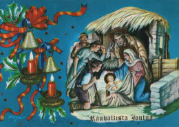 Jungfrau Maria Madonna Jesuskind Weihnachten Religion Vintage Ansichtskarte Postkarte CPSM #PBB981.A - Vierge Marie & Madones