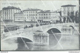 Bo506 Cartolina Pisa Citta' Ponte Di Mezzo 1922 - Pisa