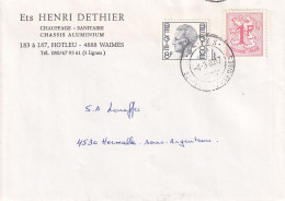 Ets Henri Dethier  Chauffage - Sanitaire Châssis Aluminium Waimes  Belgique - Enveloppes