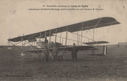 ESCADRILLE AERIENNE CAMP DE MAILLY LIEUTENANT BORDAGE PILOTE AVIATEUR SUR BIPLAN FARMAN - ....-1914: Voorlopers