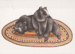 OSO Animales Vintage Tarjeta Postal CPSM #PBS266.A - Bears