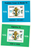 BL26+27-ARGENTINIE 1978 WERELDBEKER VOETBAL-XX-COB 25€ - Unused Stamps