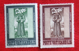 Todestag Des Hl.Johannes Von Capistrano 1956 Mi 261-262 Yv 232-233 Ongebruikt / MH * VATICANO VATICAN VATICAAN - Ungebraucht