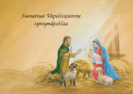 Virgen Mary Madonna Baby JESUS Christmas Religion Vintage Postcard CPSM #PBP737.A - Virgen Mary & Madonnas