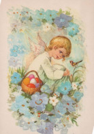 ANGELO Natale Vintage Cartolina CPSM #PBP559.A - Angeli