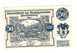 **notgeld   Austria Senftenberg 50 Heller 993.1g - Autriche