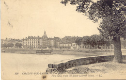 CPA - CHALON SUR SAONE - VUE PRISE DE L'ILE SAINT-LAURENT - Chalon Sur Saone