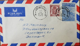 BE Airmail 1949 Antwerpen - Other & Unclassified