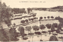 CPA - BAYONNE - VUE SUR L'ADOUR (IMPECCABLE) - Bayonne