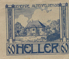60 HELLER 1920 Stadt ALTENFELDEN Oberösterreich Österreich UNC Österreich Notgeld #PH358 - Lokale Ausgaben