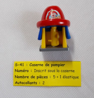 Kinder - Bébés Pompiers Les Véhicules - Caserne En Forme De Casque De Pompier - S 41 - Sans BPZ - Mountables