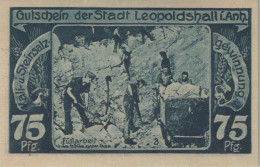 75 PFENNIG 1921 Stadt LEOPOLDSHALL Anhalt UNC DEUTSCHLAND Notgeld #PC167 - [11] Local Banknote Issues