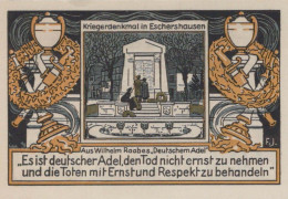 75 PFENNIG 1921 Stadt ESCHERSHAUSEN Brunswick DEUTSCHLAND Notgeld #PD445 - [11] Local Banknote Issues