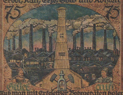 75 PFENNIG 1921 Stadt ERKELENZ Rhine UNC DEUTSCHLAND Notgeld Banknote #PB332 - [11] Local Banknote Issues