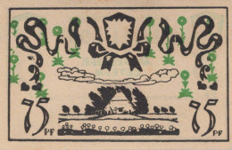 75 PFENNIG 1921 Stadt ELLERHOOP Schleswig-Holstein UNC DEUTSCHLAND #PB182 - [11] Local Banknote Issues