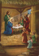 Virgen Mary Madonna Baby JESUS Christmas Religion Vintage Postcard CPSM #PBB821.GB - Vierge Marie & Madones