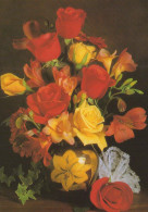 FLOWERS Vintage Postcard CPSM #PAS625.GB - Fiori