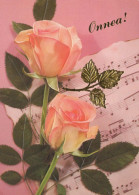 FLOWERS Vintage Postcard CPSM #PAS082.GB - Flowers